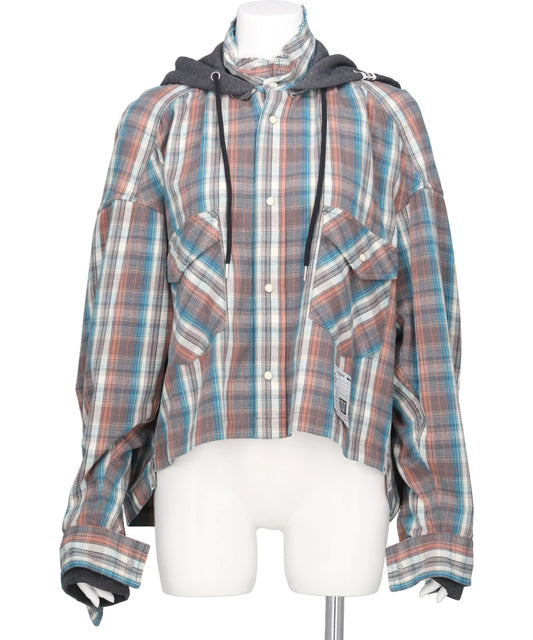 Maison MIHARA YASUHIRO(メゾンミハラヤスヒロ) 2026AW HOODIES CHECK SHIRTS K17SH441