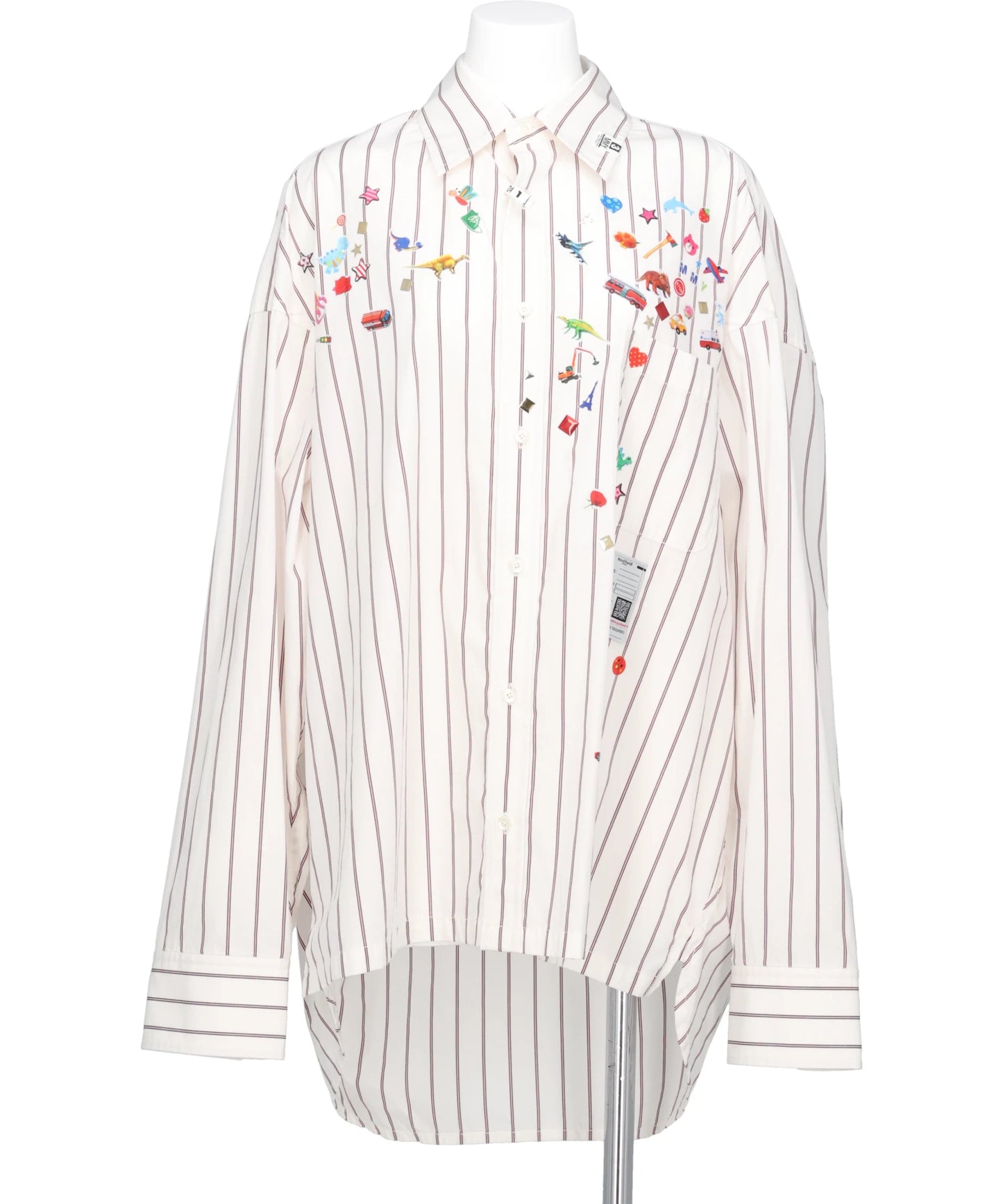 Maison MIHARA YASUHIRO(メゾンミハラヤスヒロ) 2026AW STRIPE SHIRTS WITH KIDS STICKERS K17SH471