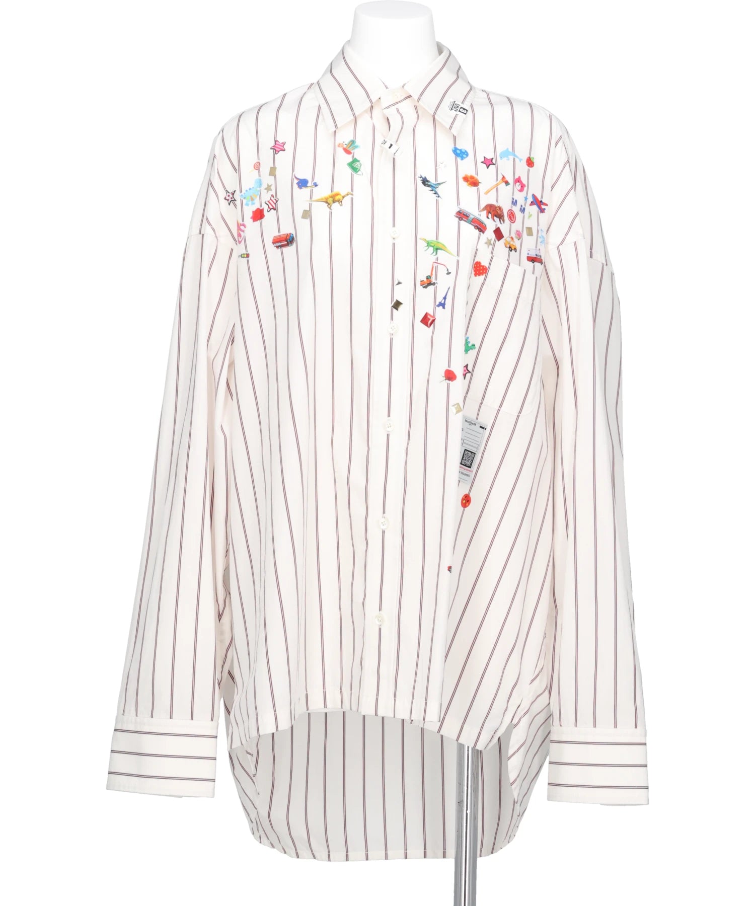 Maison MIHARA YASUHIRO(メゾンミハラヤスヒロ) 2026AW STRIPE SHIRTS WITH KIDS STICKERS K17SH471