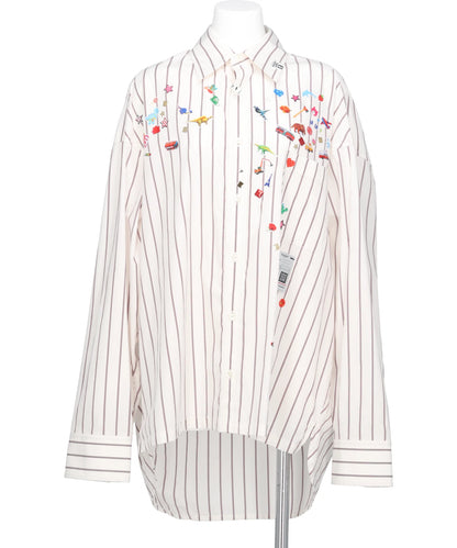 Maison MIHARA YASUHIRO(メゾンミハラヤスヒロ) 2026AW STRIPE SHIRTS WITH KIDS STICKERS K17SH471