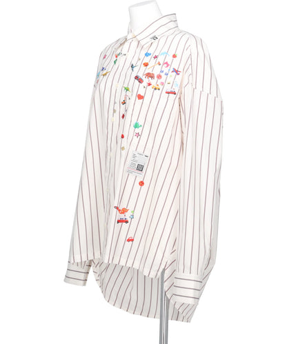 STRIPE SHIRTS WITH KIDS STICKERS