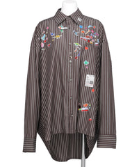 Maison MIHARA YASUHIRO(メゾンミハラヤスヒロ) 2026AW STRIPE SHIRTS WITH KIDS STICKERS K17SH471