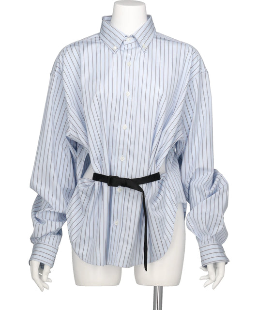 VAQUERA NYC（ヴァケラ）2026AW BELTED BUTTON DOWN WOVEN VAQ12B006