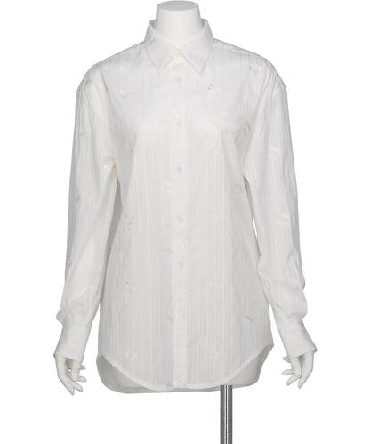 tanakadaisuke CHERRY EMBROIDERY LONG SLEEVE SHIRT