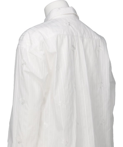 CHERRY EMBROIDERY LONG SLEEVE SHIRT