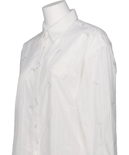 CHERRY EMBROIDERY LONG SLEEVE SHIRT