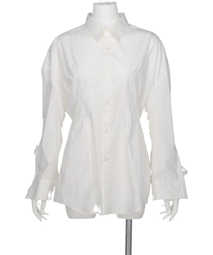TULLE SLEEVE SHIRT