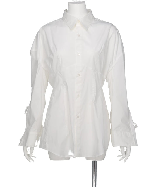 TULLE SLEEVE SHIRT
