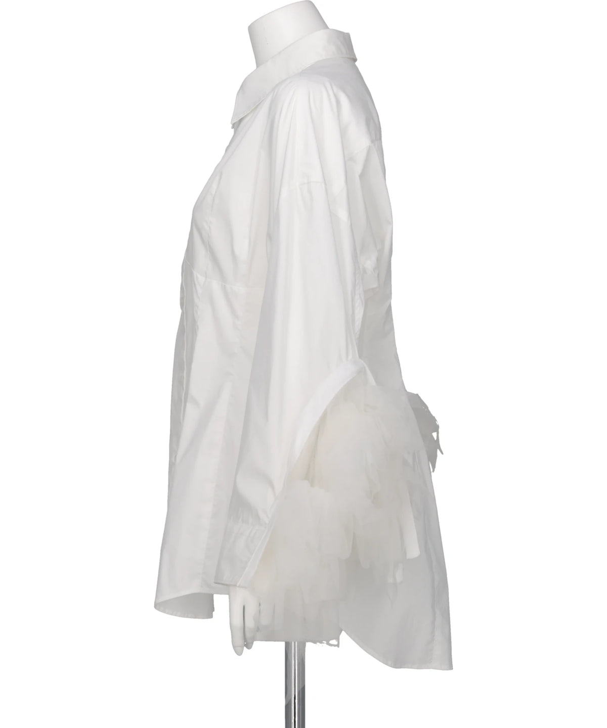 TULLE SLEEVE SHIRT