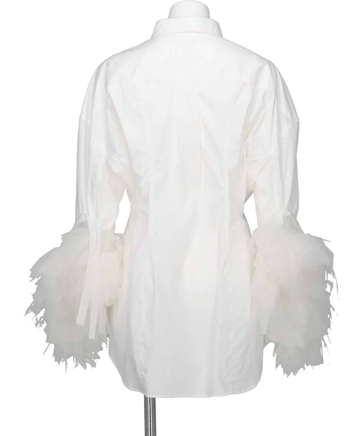TULLE SLEEVE SHIRT