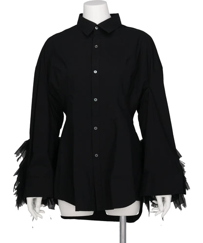 Chika Kisada TULLE SLEEVE SHIRT