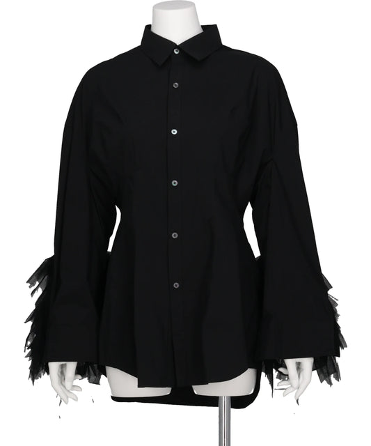 Chika Kisada TULLE SLEEVE SHIRT