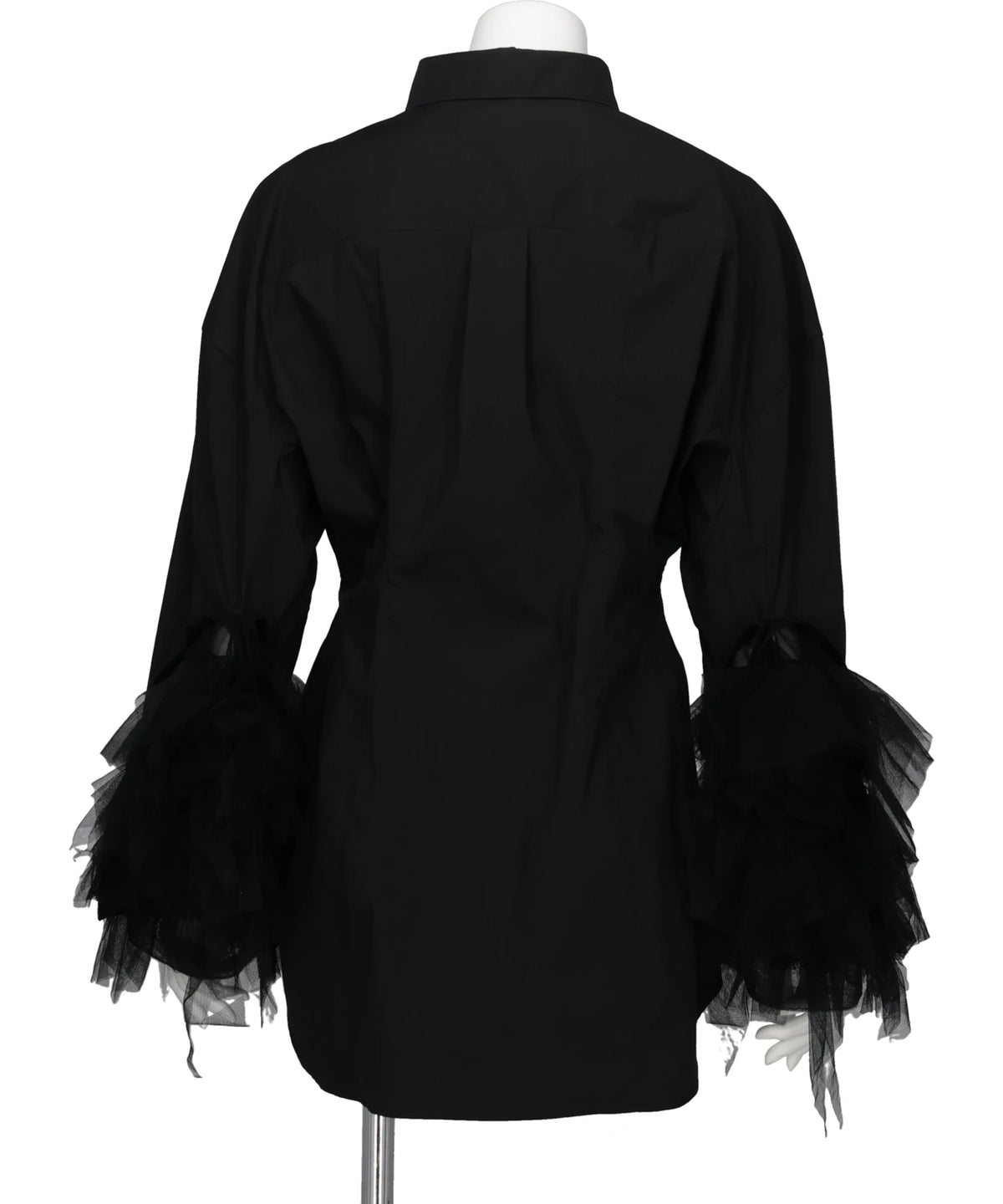 TULLE SLEEVE SHIRT