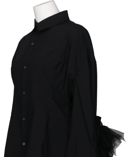 TULLE SLEEVE SHIRT