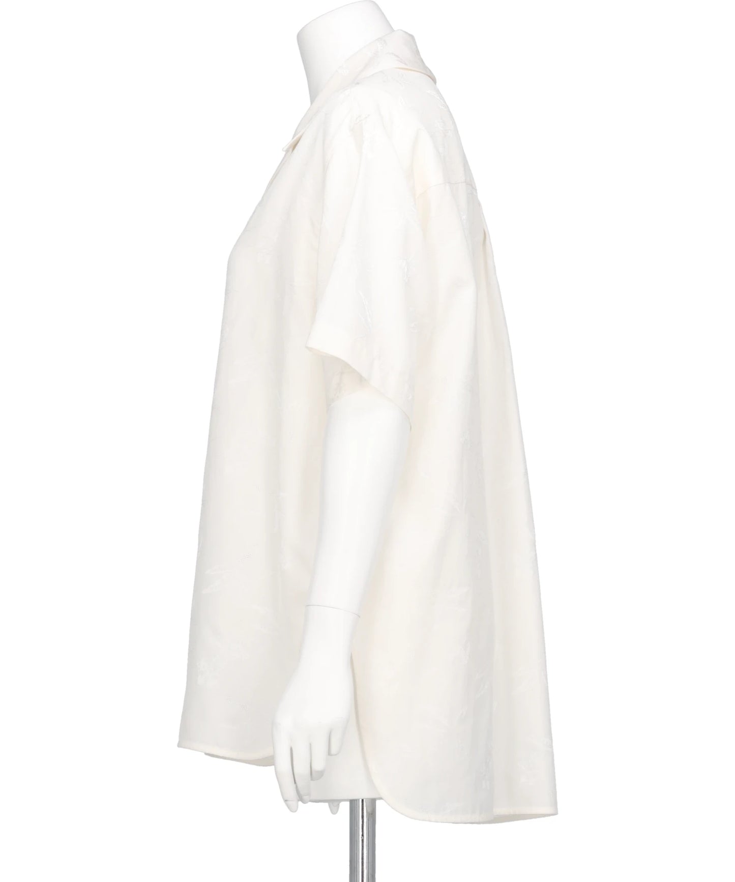 KARAKO JACQUARD OPEN COLLAR SHIRT