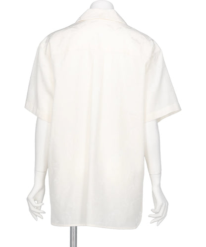KARAKO JACQUARD OPEN COLLAR SHIRT