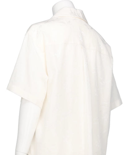 KARAKO JACQUARD OPEN COLLAR SHIRT