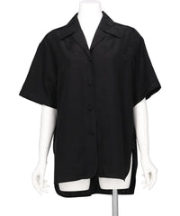 Mame Kurogouchi(マメクロゴウチ) 2026SS KARAKO JACQUARD OPEN COLLAR SHIRT MM26SS-SH045