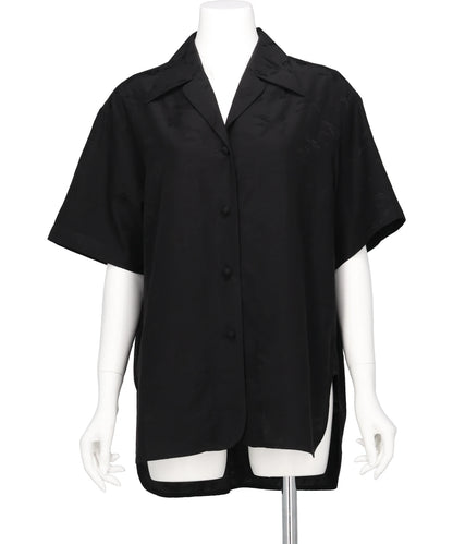 Mame Kurogouchi(マメクロゴウチ) 2026SS KARAKO JACQUARD OPEN COLLAR SHIRT MM26SS-SH045