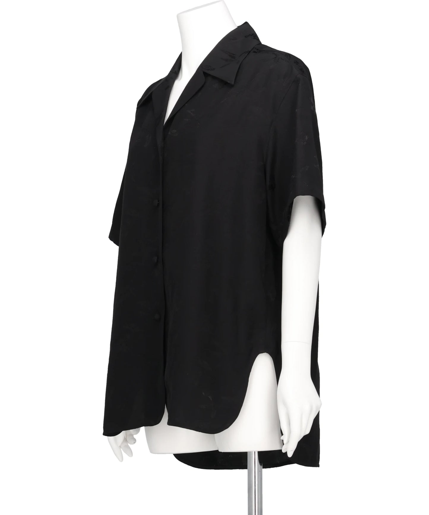 KARAKO JACQUARD OPEN COLLAR SHIRT