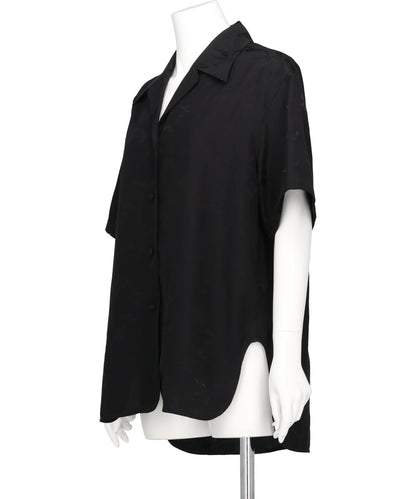 KARAKO JACQUARD OPEN COLLAR SHIRT