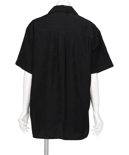KARAKO JACQUARD OPEN COLLAR SHIRT