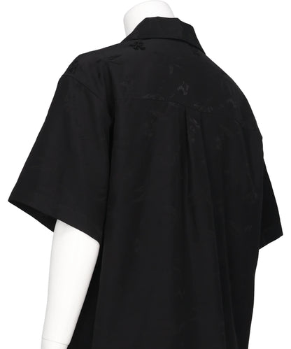 KARAKO JACQUARD OPEN COLLAR SHIRT