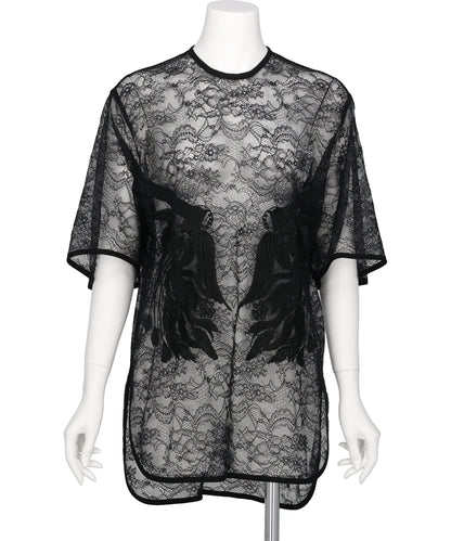Mame Kurogouchi(マメクロゴウチ) 2026SS RASCHEL LACE EMBROIDERED TOP MM26SS-SH099