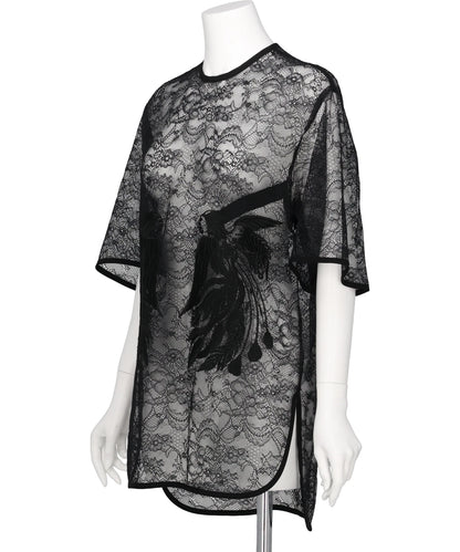 RASCHEL LACE EMBROIDERED TOP