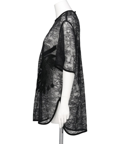 RASCHEL LACE EMBROIDERED TOP