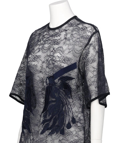 RASCHEL LACE EMBROIDERED TOP