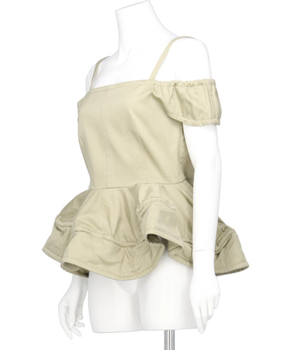 OFF SHOULDER PEPLUM TOPS