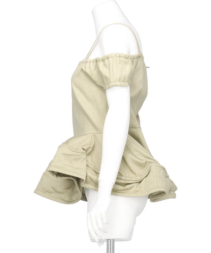 OFF SHOULDER PEPLUM TOPS