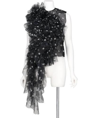 A POIS TULLE TOP