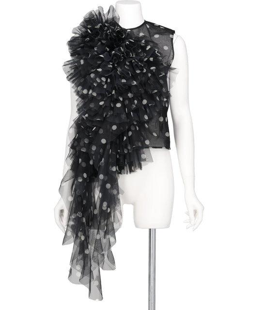 A POIS TULLE TOP