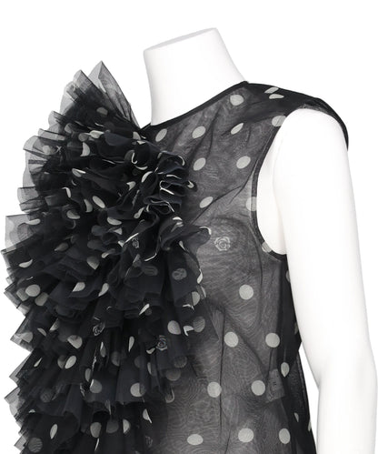 A POIS TULLE TOP