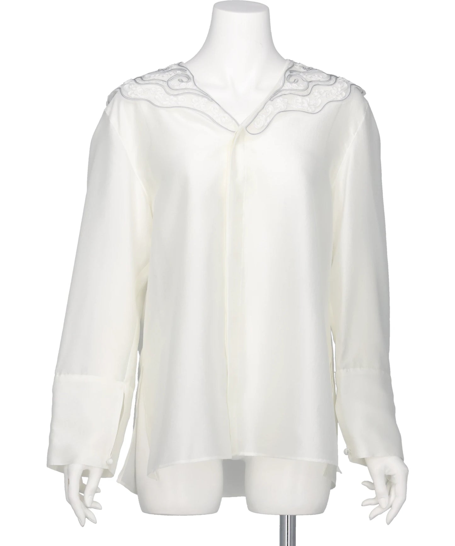 AKIKOAOKI LACE COLLAR BLOUSE