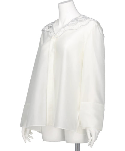 LACE COLLAR BLOUSE