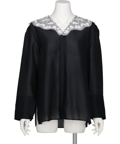 AKIKOAOKI LACE COLLAR BLOUSE