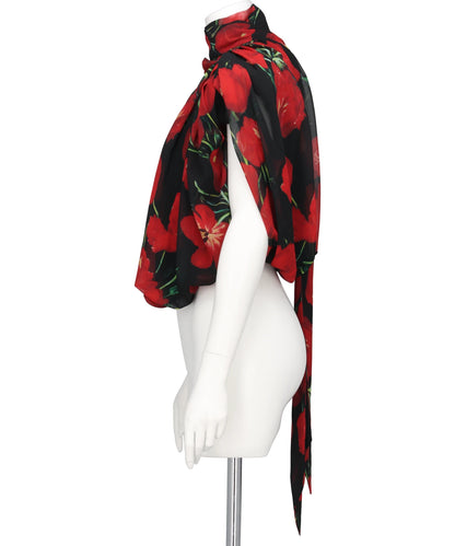 BALLOON HEM PLEATED TOP