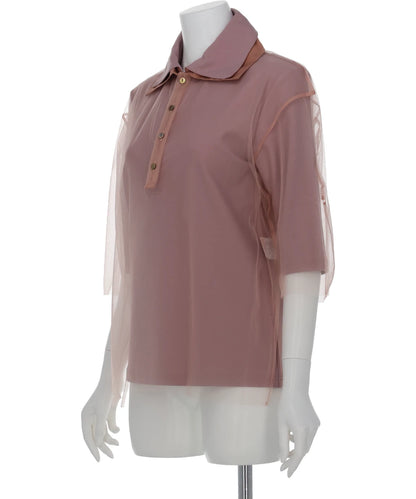 TULLE POLO SHIRT