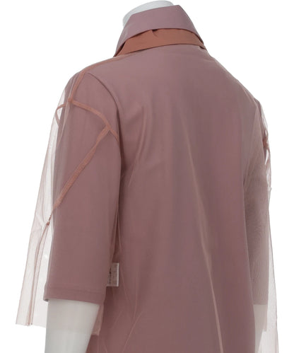 TULLE POLO SHIRT