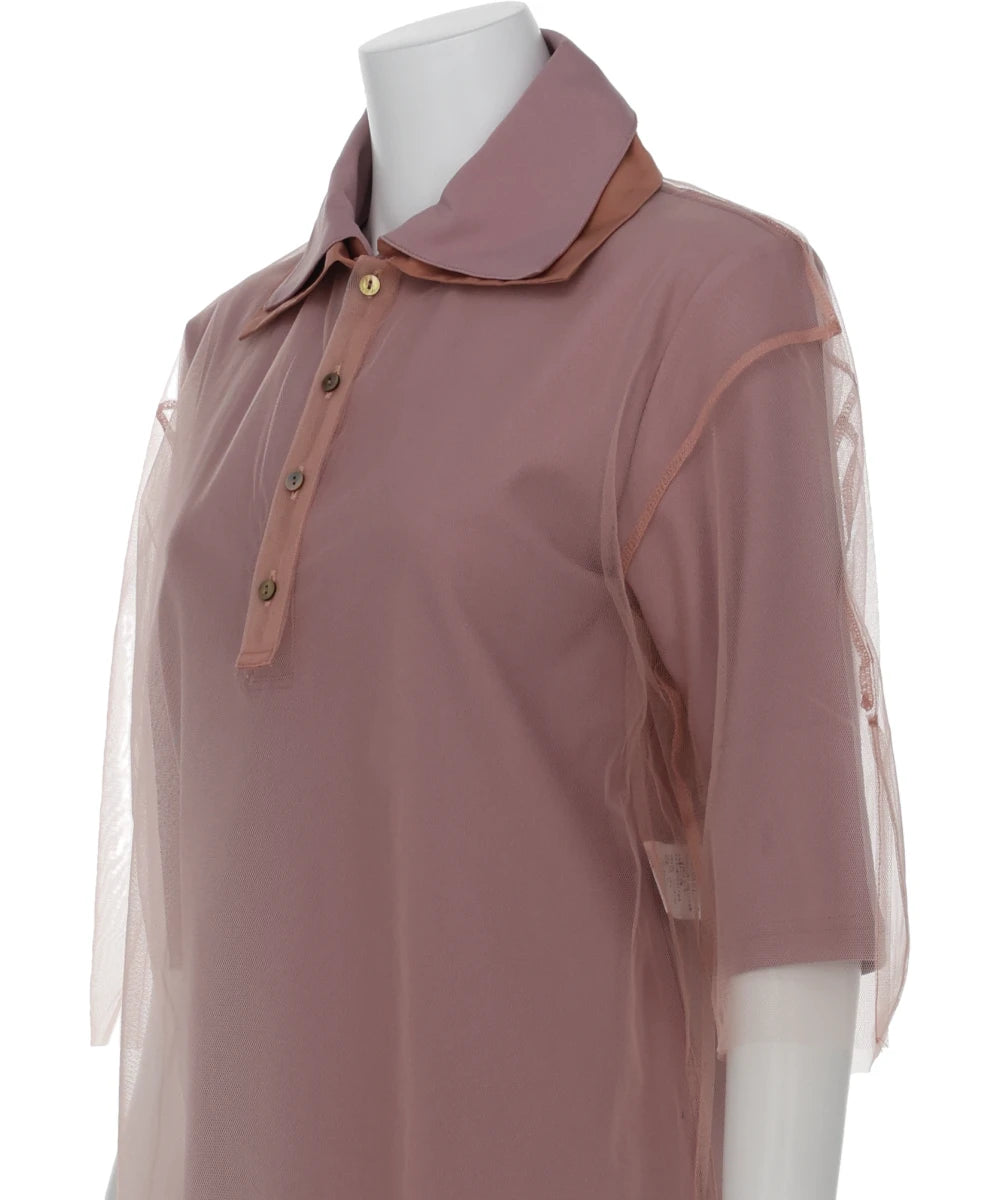 TULLE POLO SHIRT