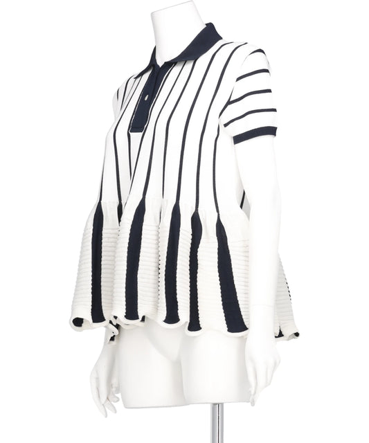 WAVY FLARED POLO