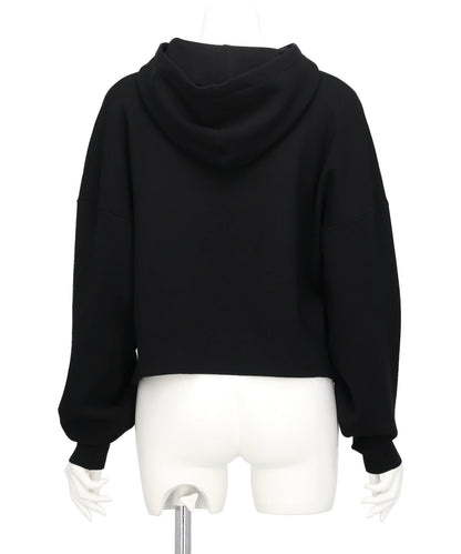 ATHENA CROPPED HOOTED PULLOVER