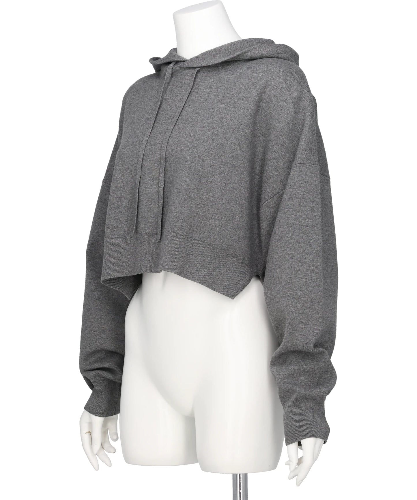 ATHENA CROPPED HOOTED PULLOVER