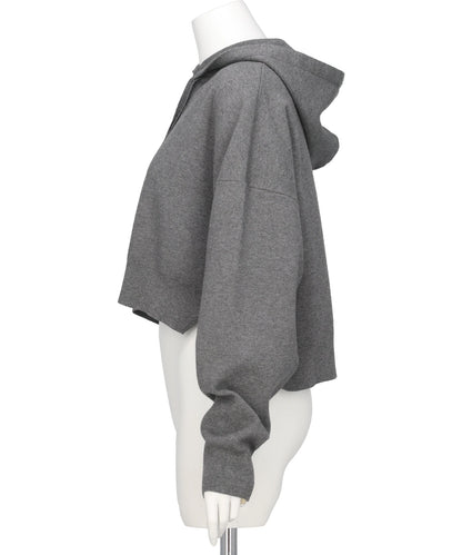 ATHENA CROPPED HOOTED PULLOVER