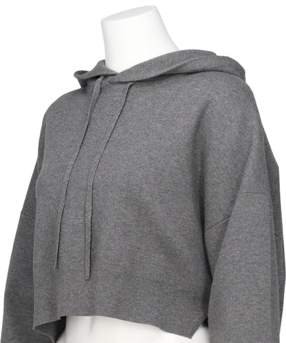 ATHENA CROPPED HOOTED PULLOVER
