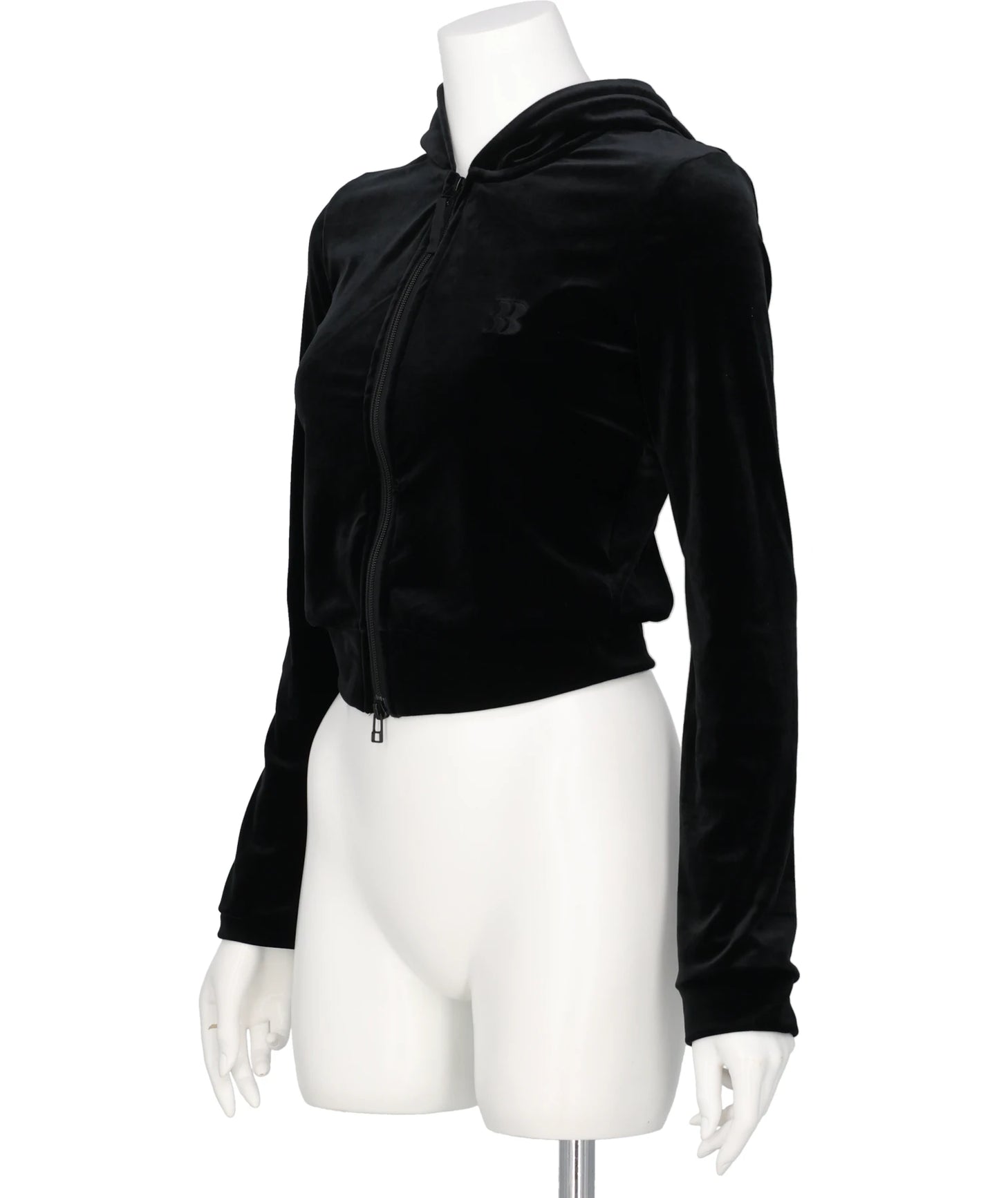 MICRO BRA VELOUR HOODIE