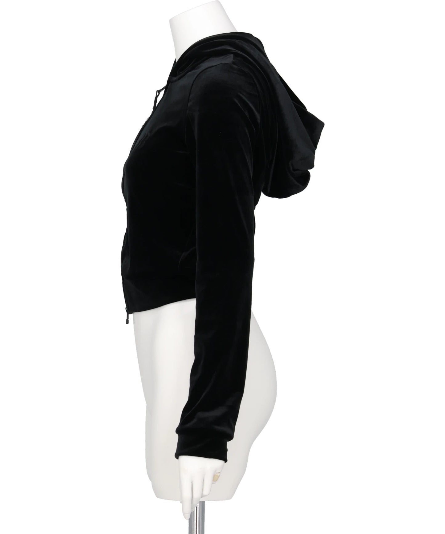 MICRO BRA VELOUR HOODIE